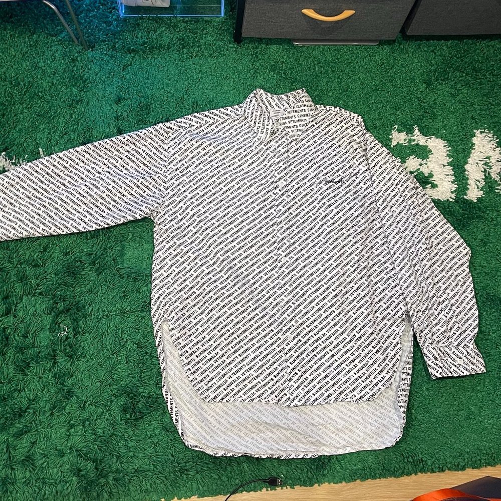 *rare* Vetements button up shirt designed by demna balenciaga designer
